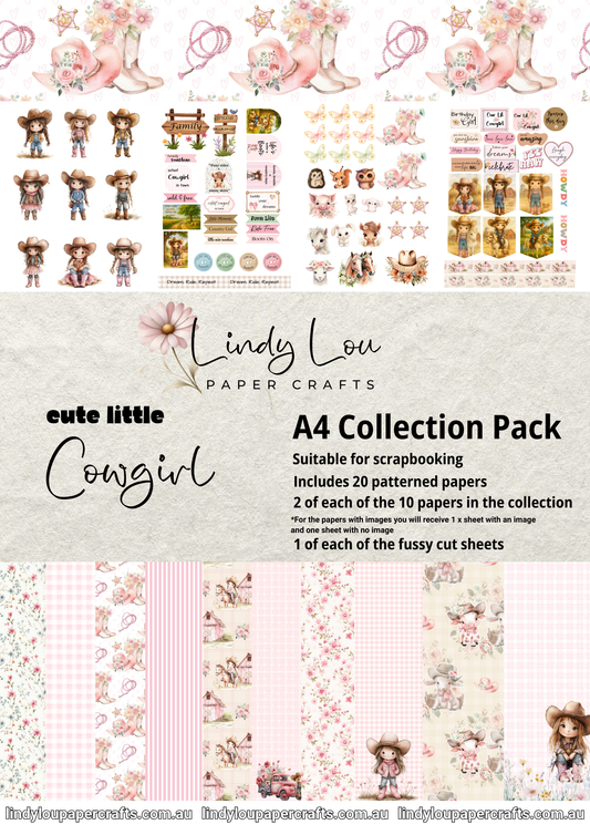 A4 Paper Collection - Cute Little Cowgirl