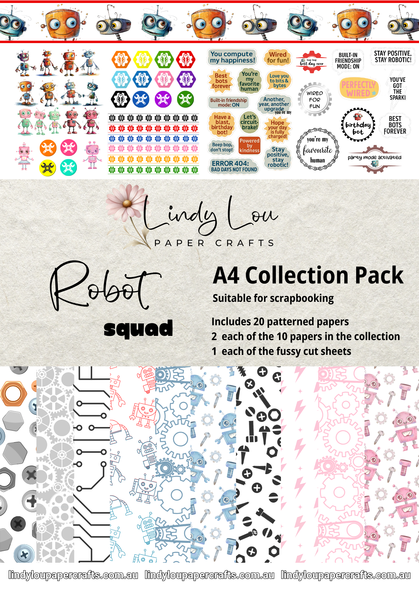 A4 Paper Collection - Robot Squad
