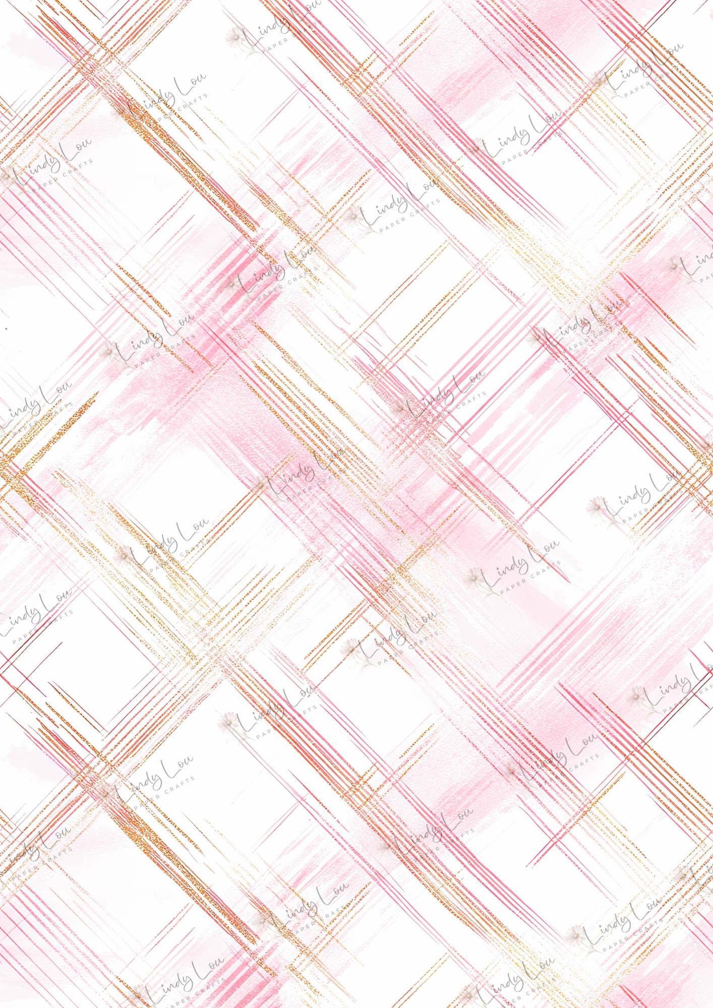 A4 Single Sheet - Daisy Whispers - Whispered Lines