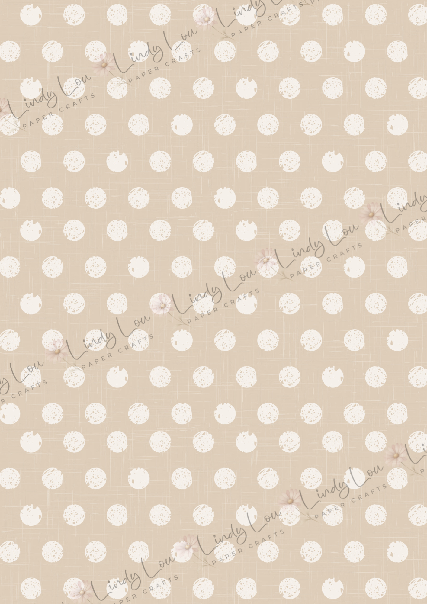 A4 Single Sheet - Boho Baby - Whimsy Spots