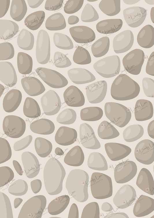 A4 Single Sheet - Knights & Dragons - Castle Stone Path