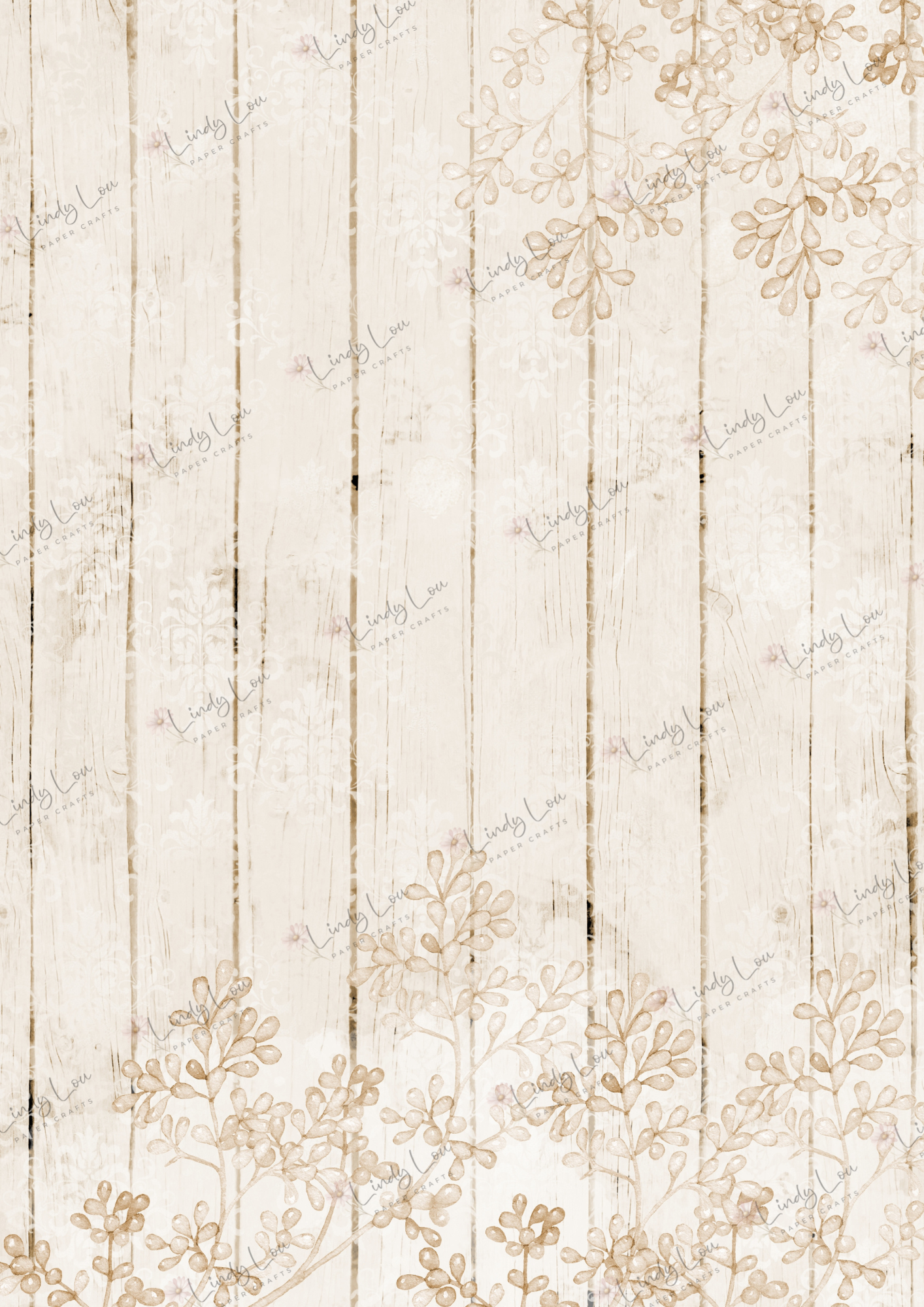 A4 Single Sheet - Boho Baby - Baby Brown