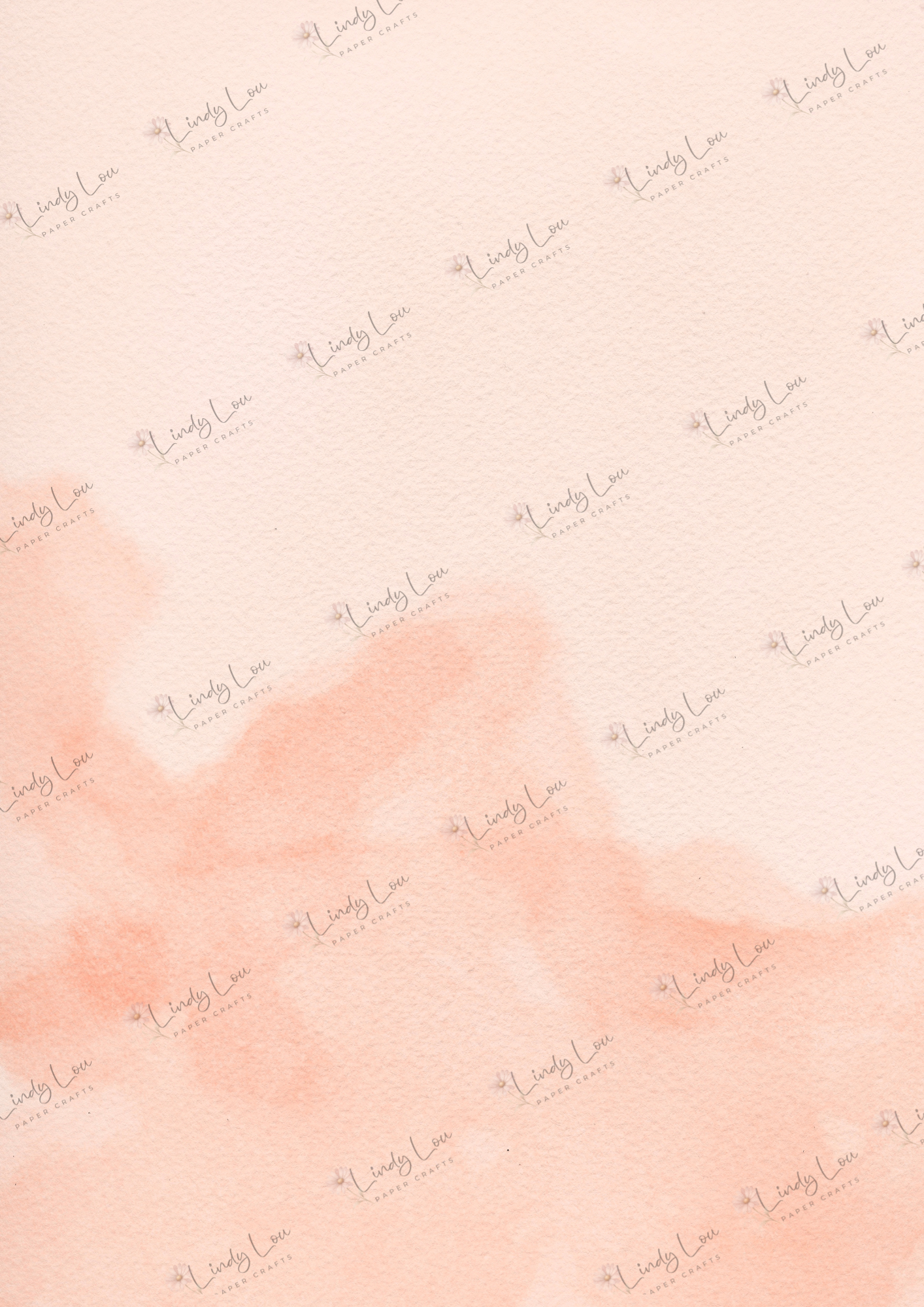 A4 Single Sheet - Tiptoe Through The Tulips - Pink Blush