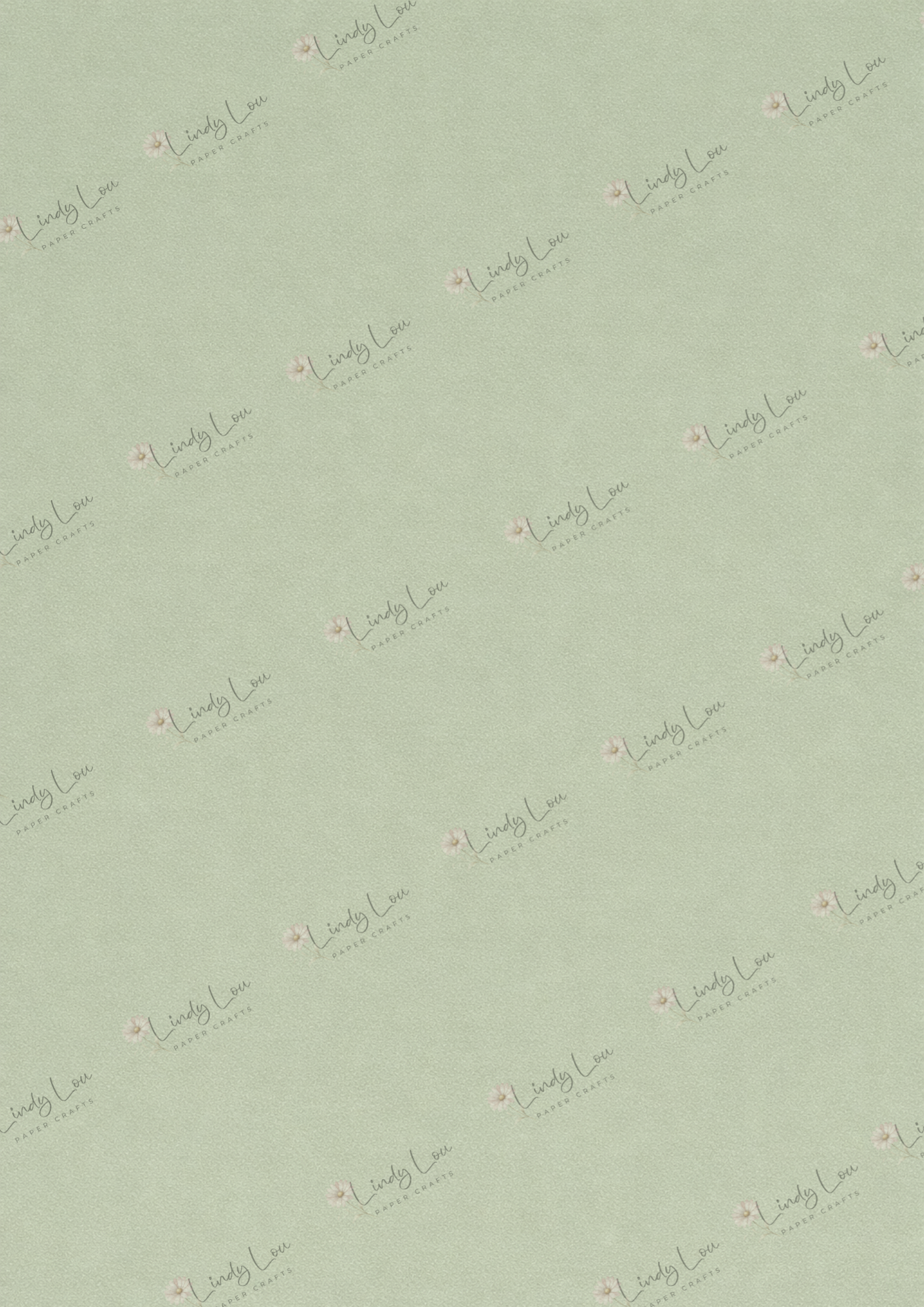 A4 Single Sheet - Bluebirds of Happiness - Sage Haze