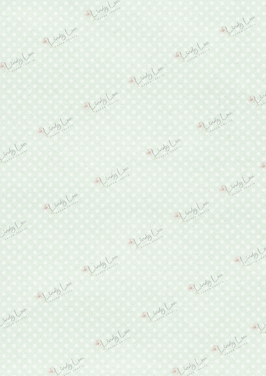 A4 Single Sheet - Daisy Whispers - Whispering Mint