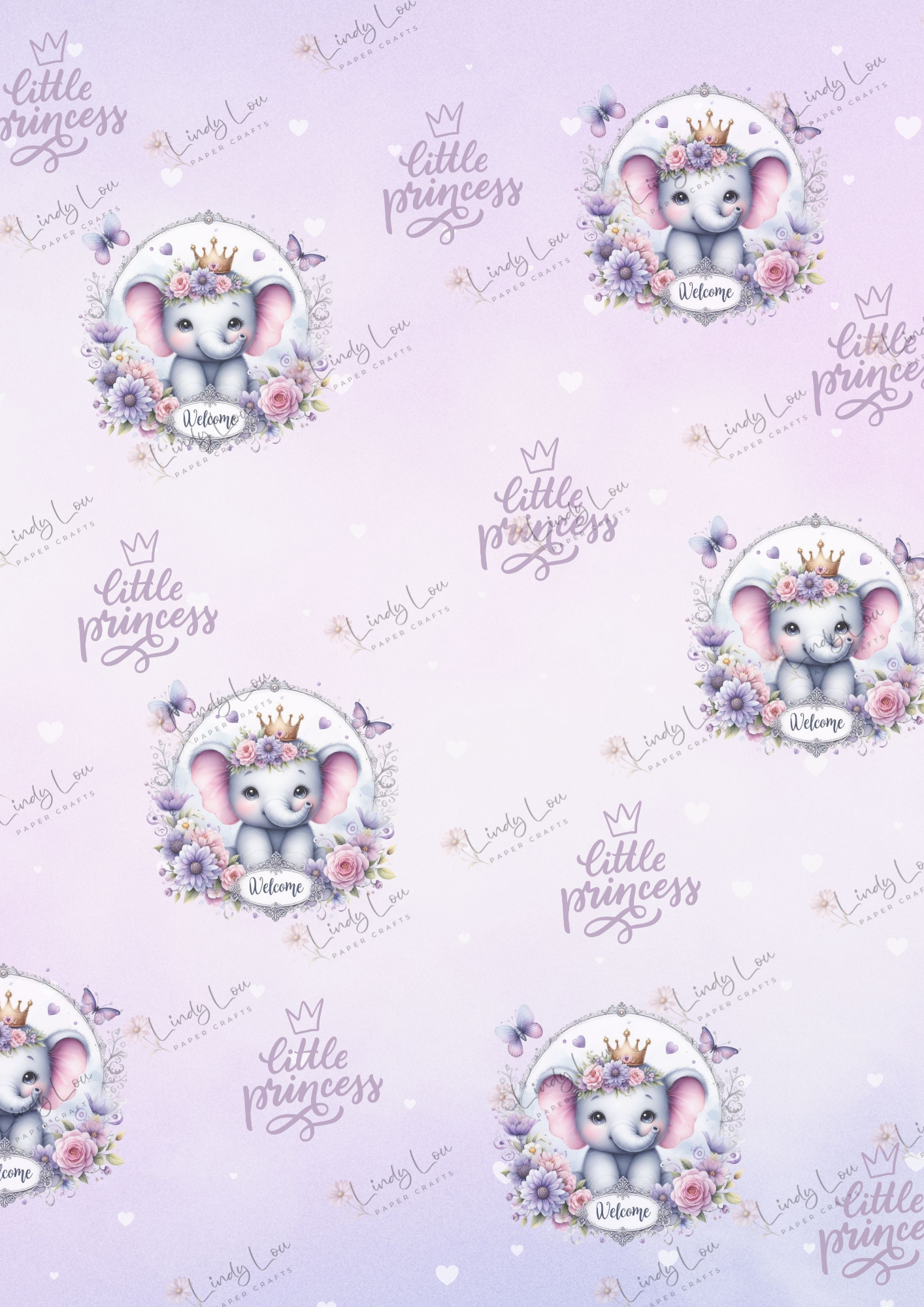 A4 Single Sheet - Princess Ellie - Little Princess