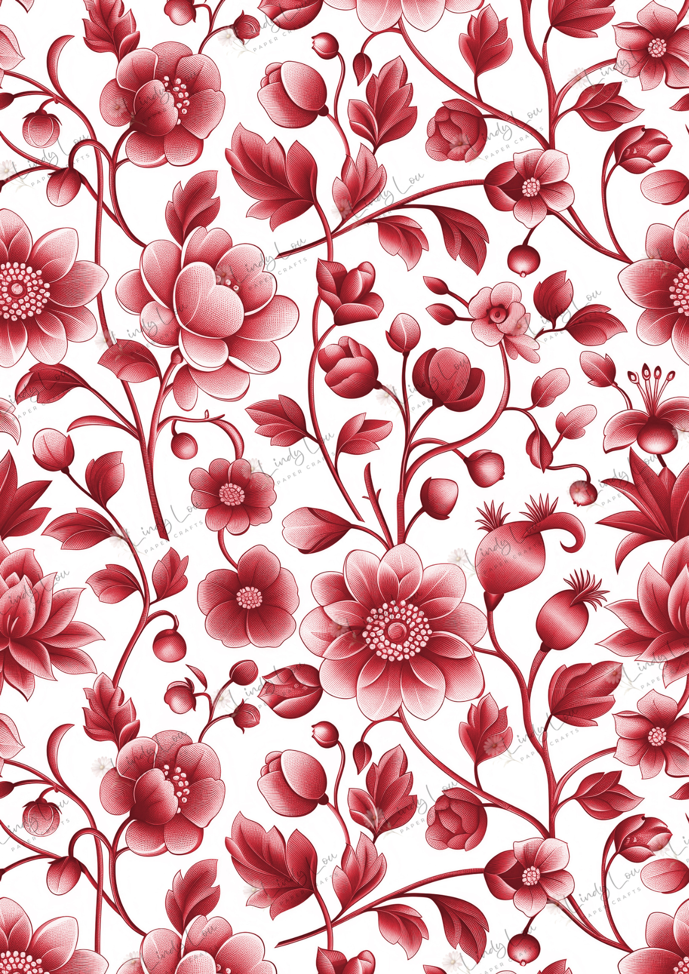 A4 Single Sheet - Fairyland - Ruby Garden