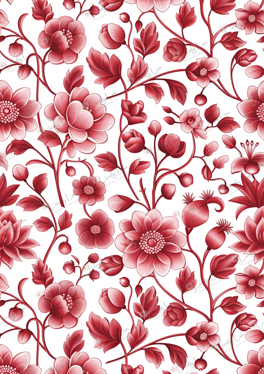 A4 Single Sheet - Fairyland - Ruby Garden