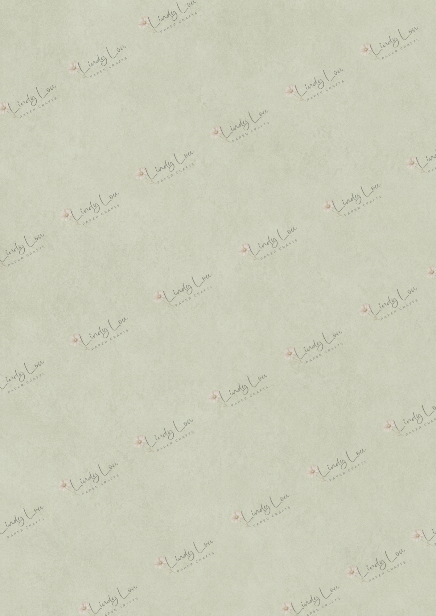 A4 Single Sheet - Boho Baby - Baby Green