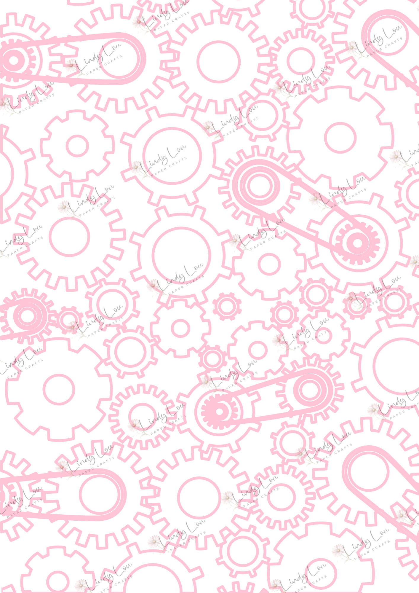 A4 Single Sheet - Robot Squad - Candy Cogs