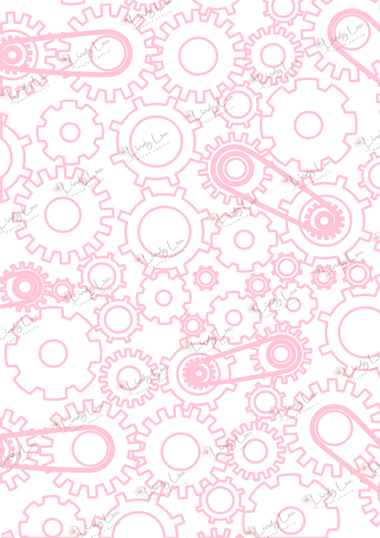 A4 Single Sheet - Robot Squad - Candy Cogs