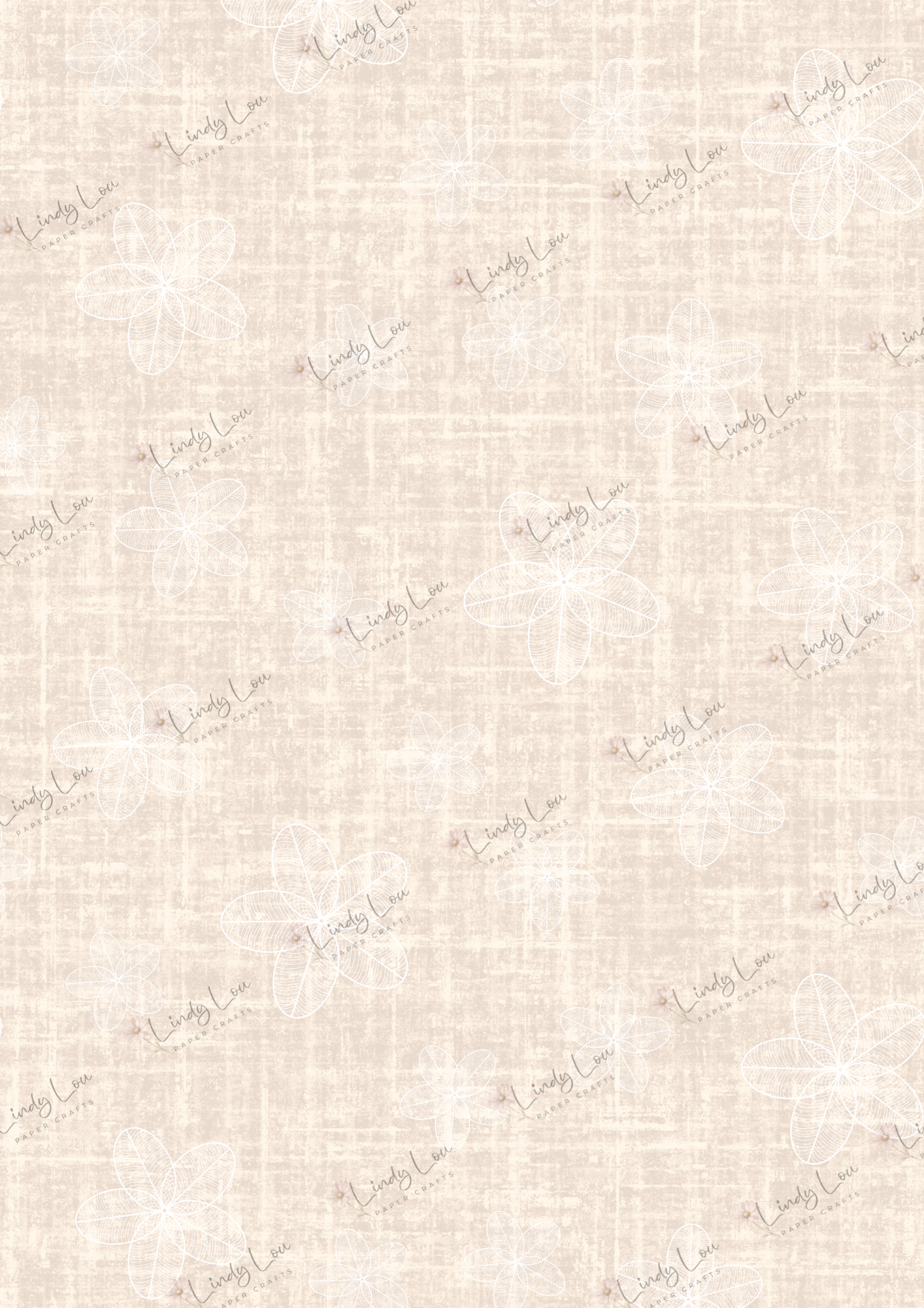 A4 Single Sheet - Softly Spoken - Frangipani Haze Sand