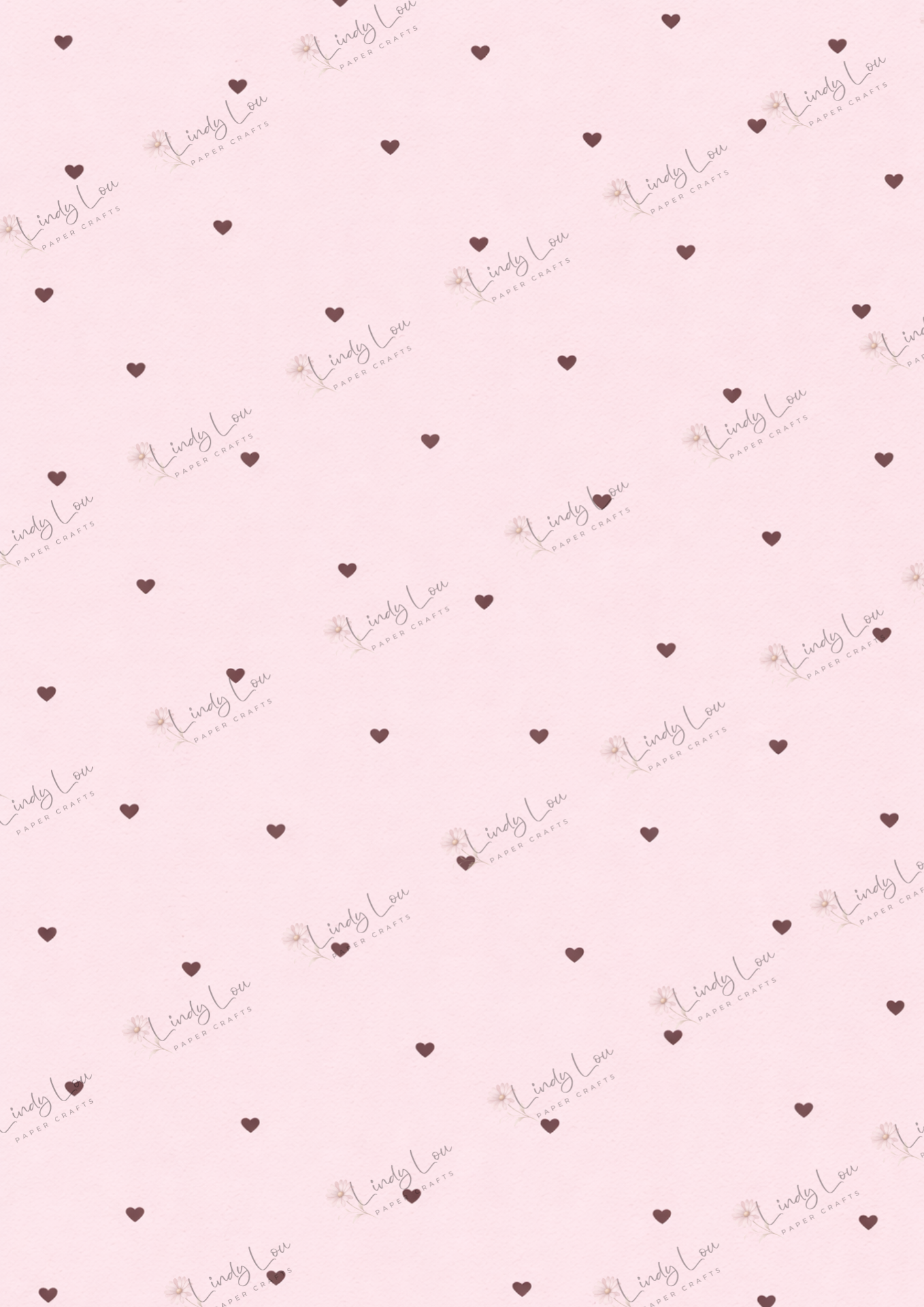 A4 Single Sheet - Mother's Day - Tiny Hearts