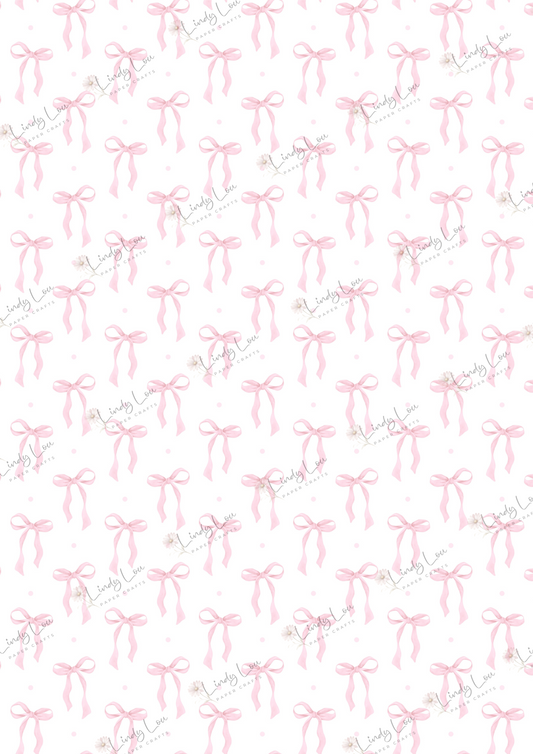 A4 Single Sheet - Sweet Baby Girl - Sugarplum Ribbons