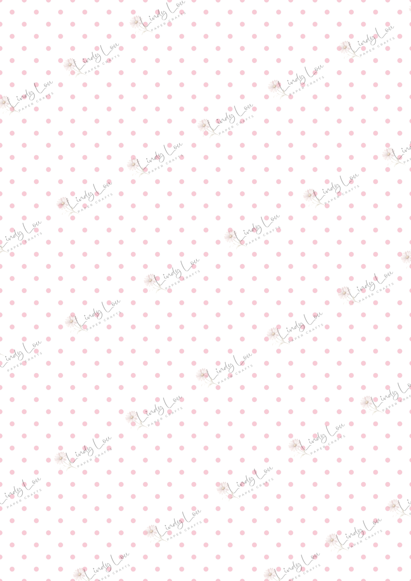 A4 Single Sheet - Sweet Baby Girl - Petal Parade Spots