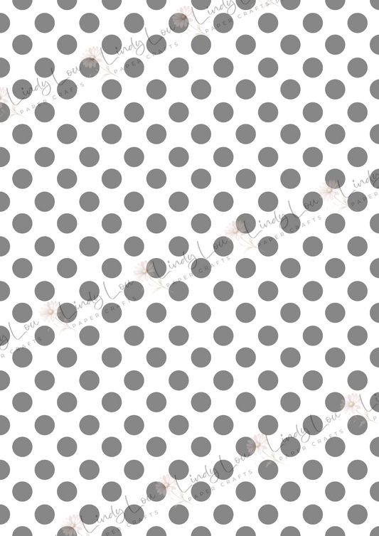 A4 Single Sheet - Paws & Whiskers - Grey Dot