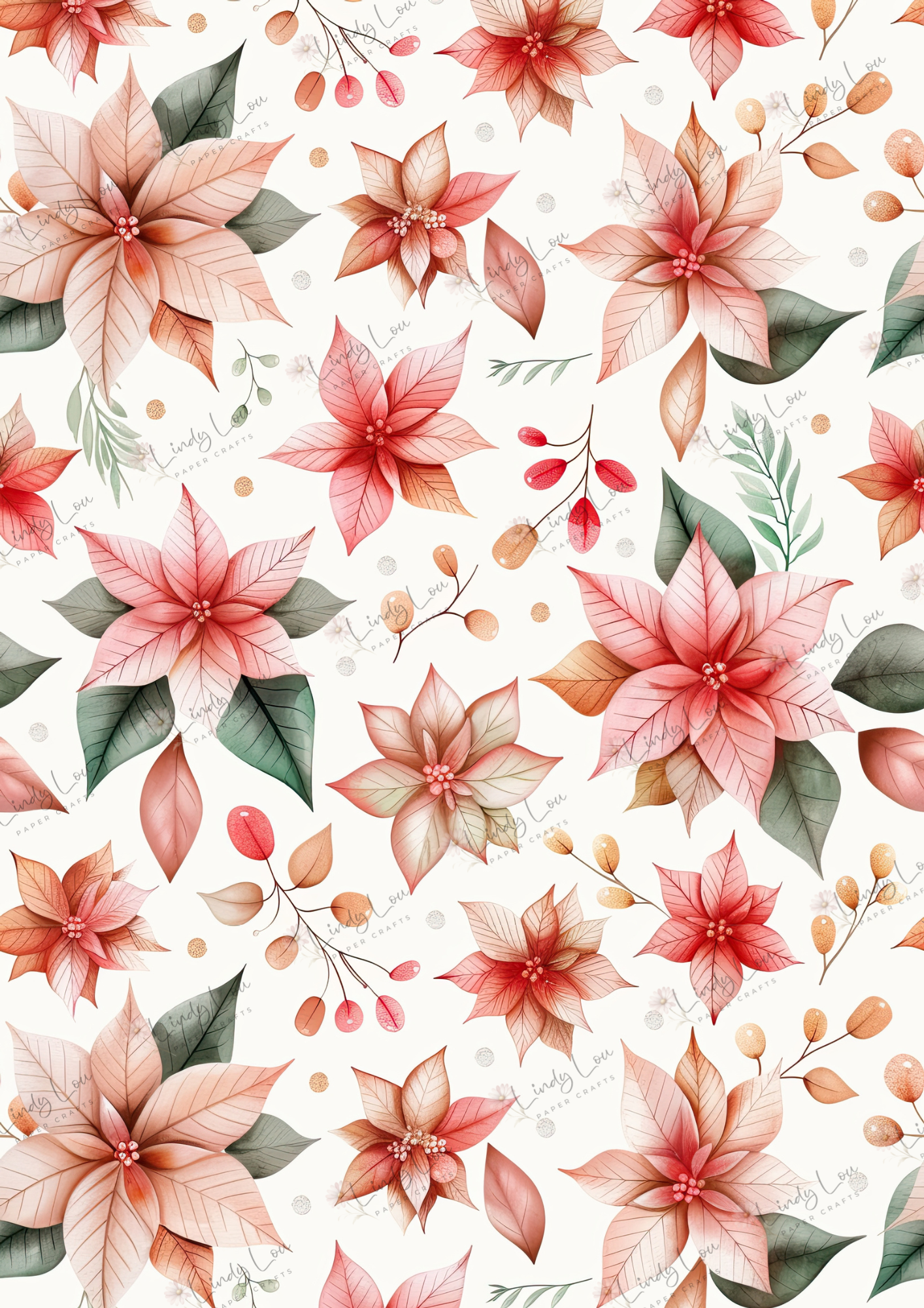 A4 Single Sheet - Aussie Christmas - Holiday Elegance