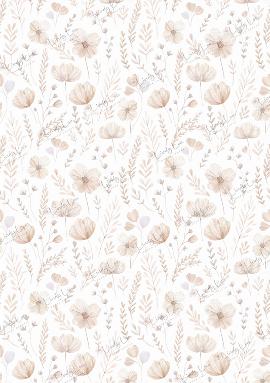 A4 Single Sheet - Tiny Dancer - Botanical Breeze