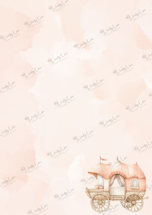 A4 Single Sheet - Knights & Dragons - Carriage Dreams