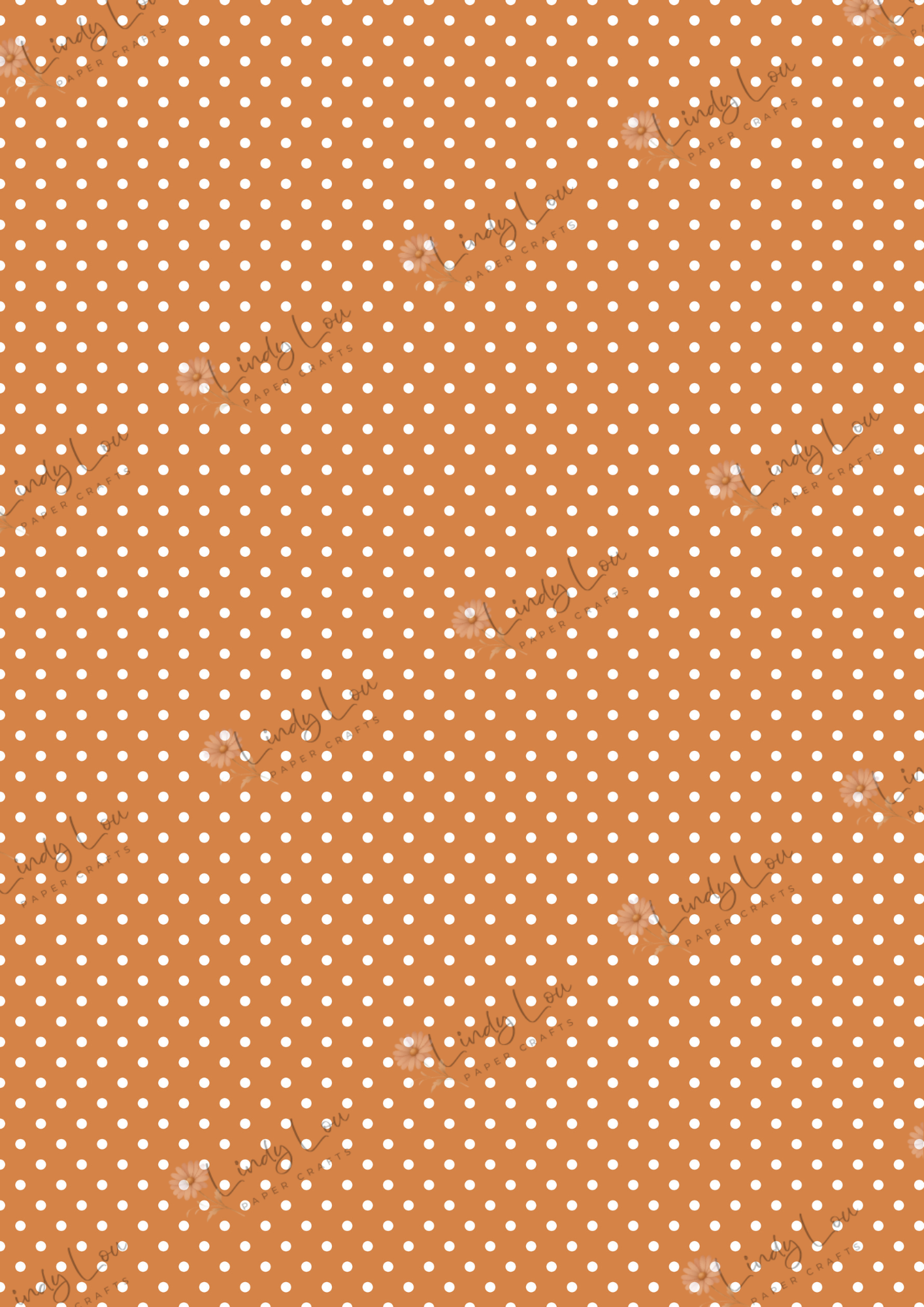 A4 Single Sheet - Amber Afternoon - Autumn Confetti (no image)