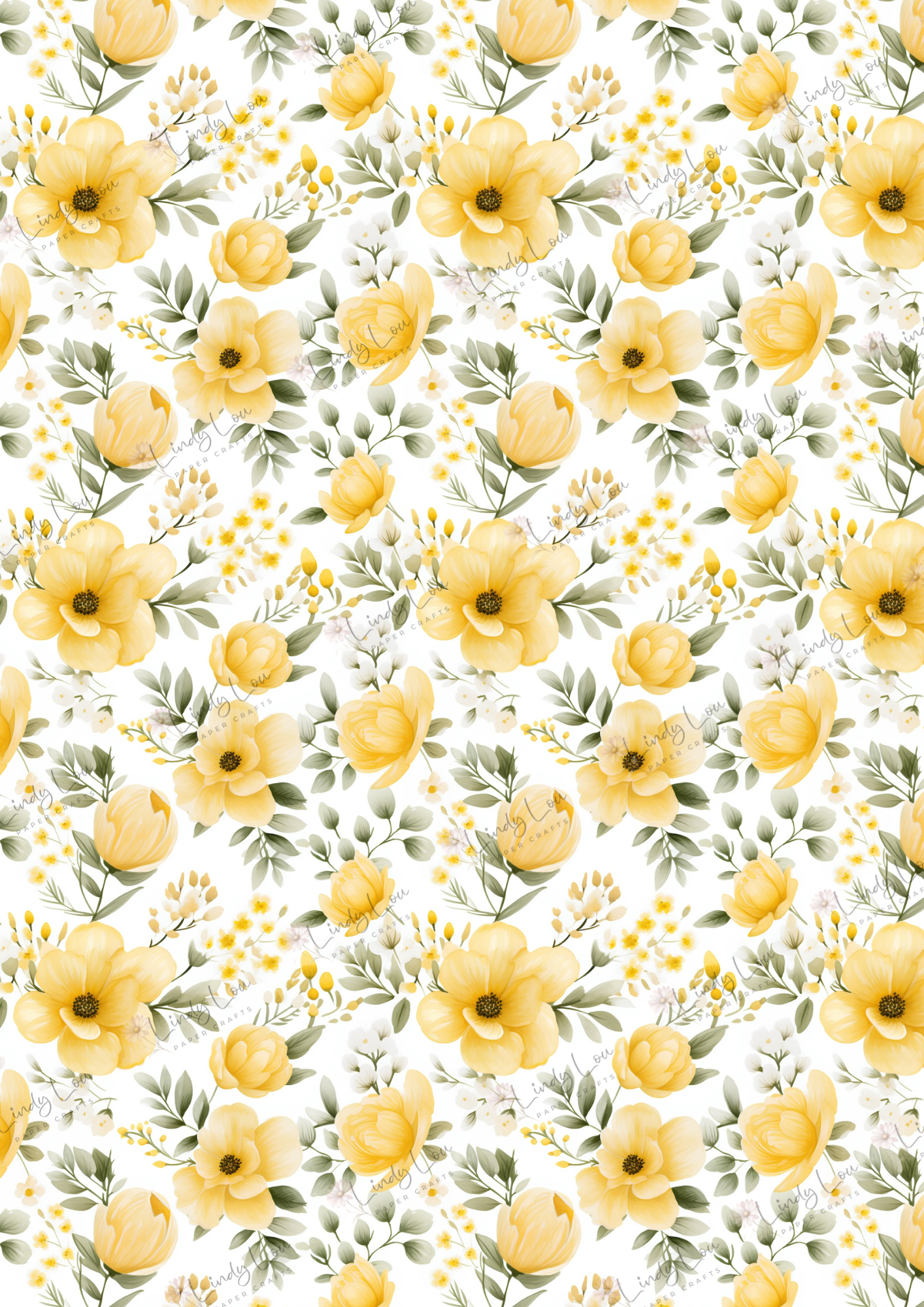 A4 Single Sheet - Ballerina Blossoms - Buttercup Ballet