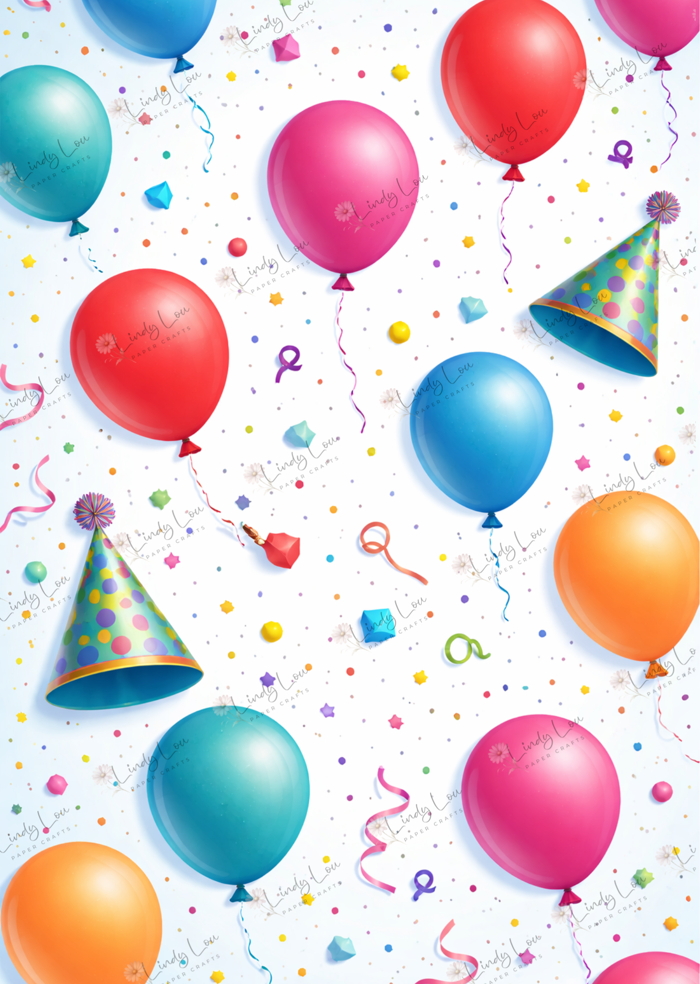 A4 Single Sheet - Birthday Giggles - Party Time