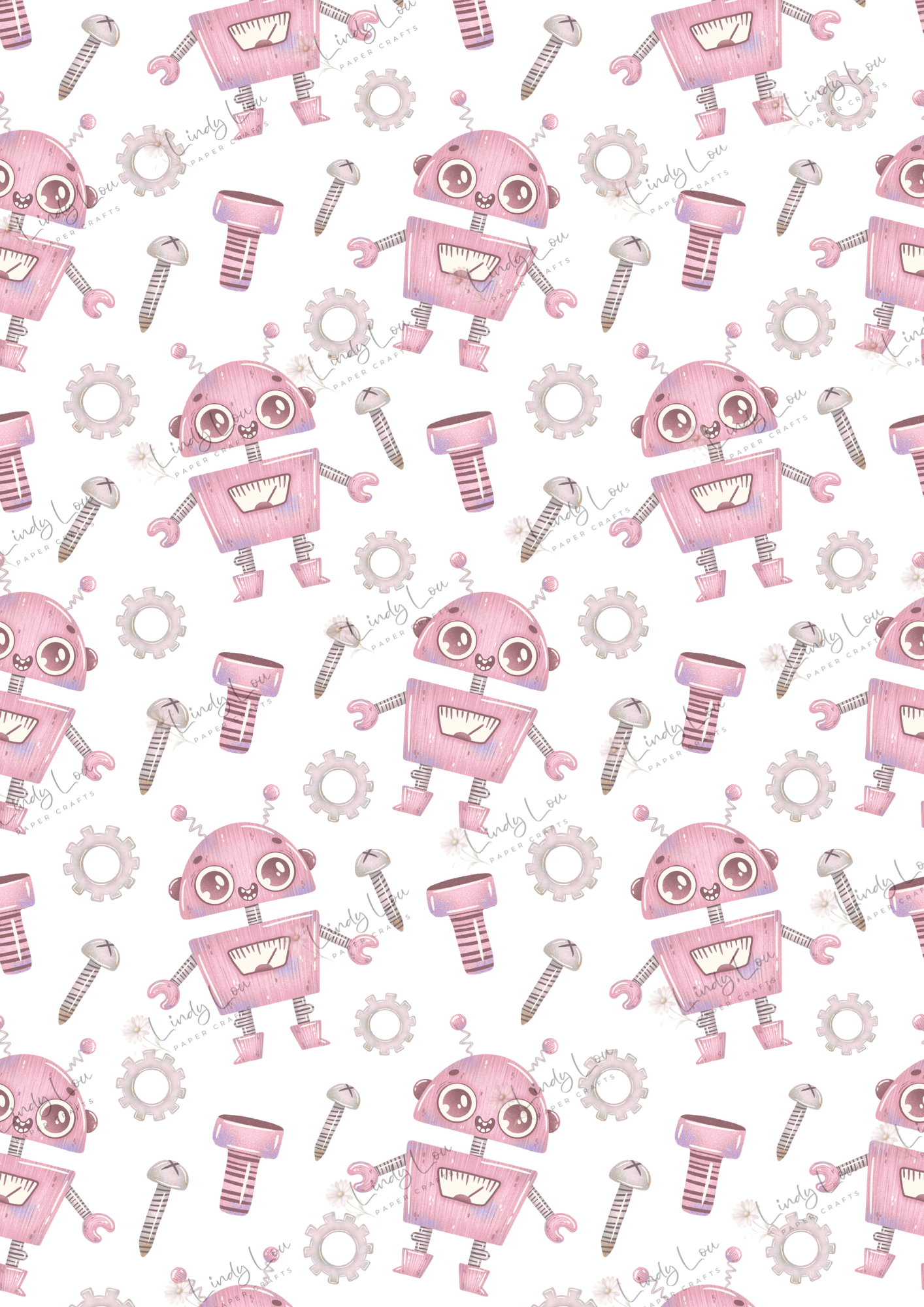 A4 Single Sheet - Robot Squad - Rosie Bots