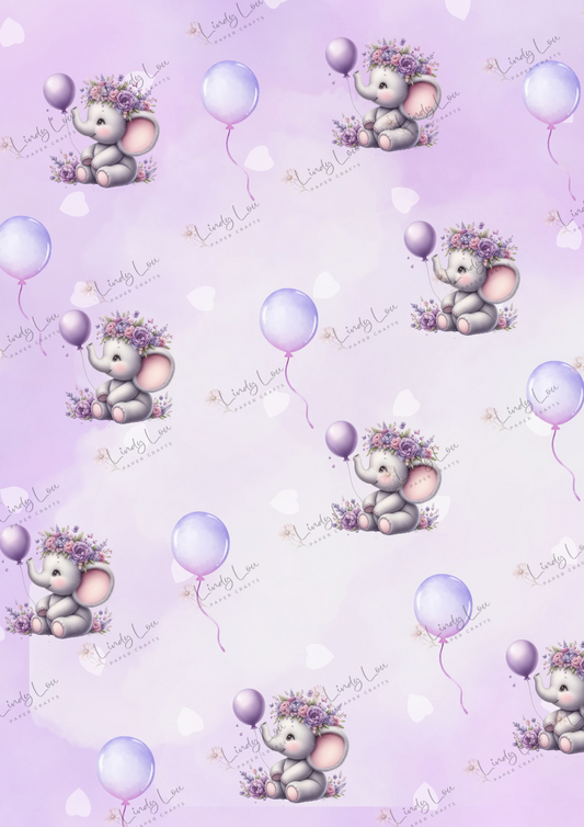 A4 Single Sheet - Princess Ellie - Balloons & Dreams Patterned Paper