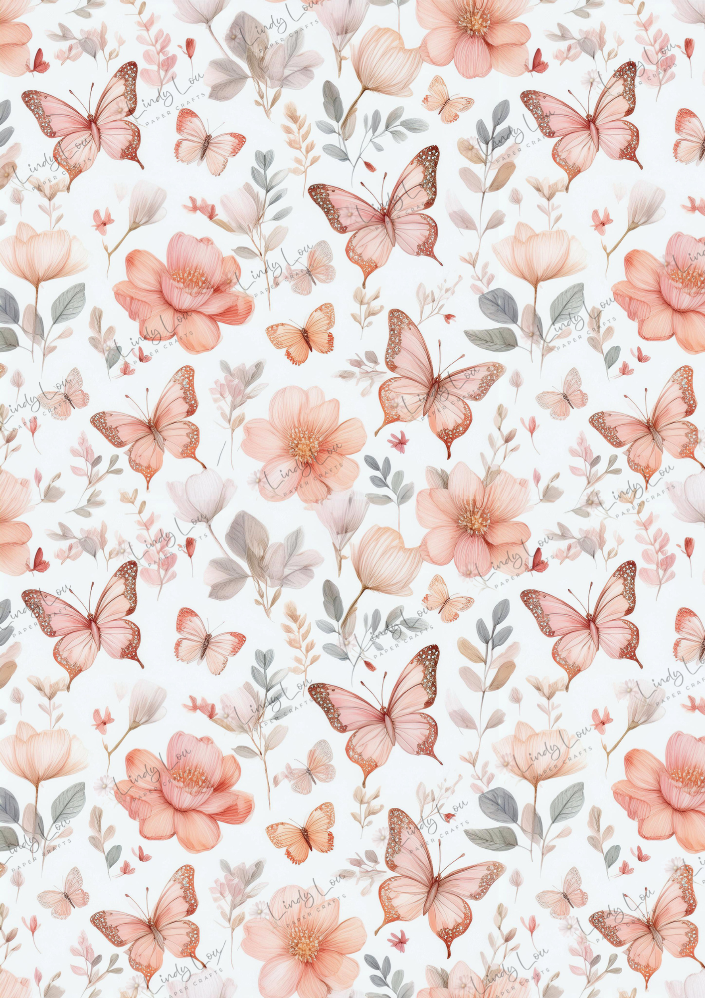 A4 Single Sheet - Tiny Dancer - Flutter & Bloom