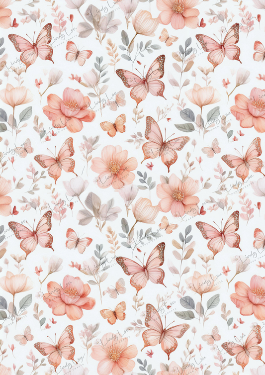 A4 Single Sheet - Tiny Dancer - Flutter & Bloom