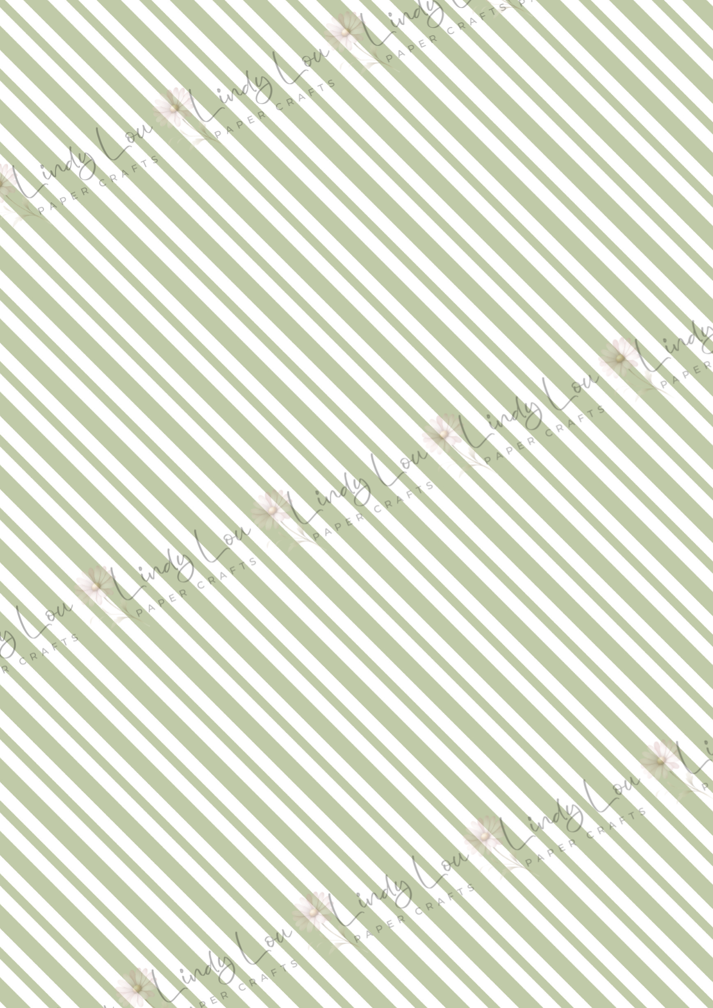 A4 Single Sheet - Dino Saurus - Diagonal Stripe