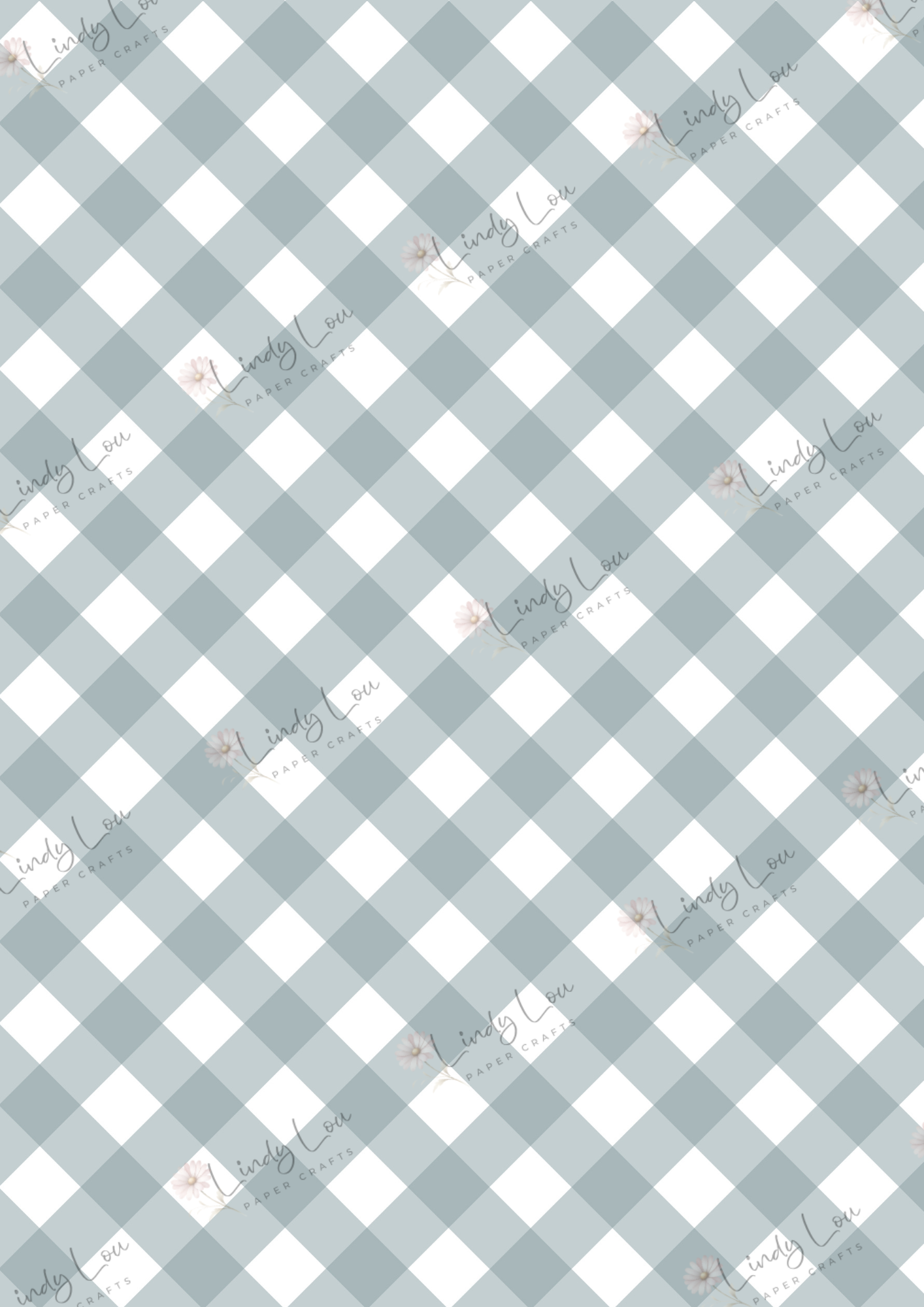 A4 Single Sheet - Amber Afternoon - Meadow Plaid