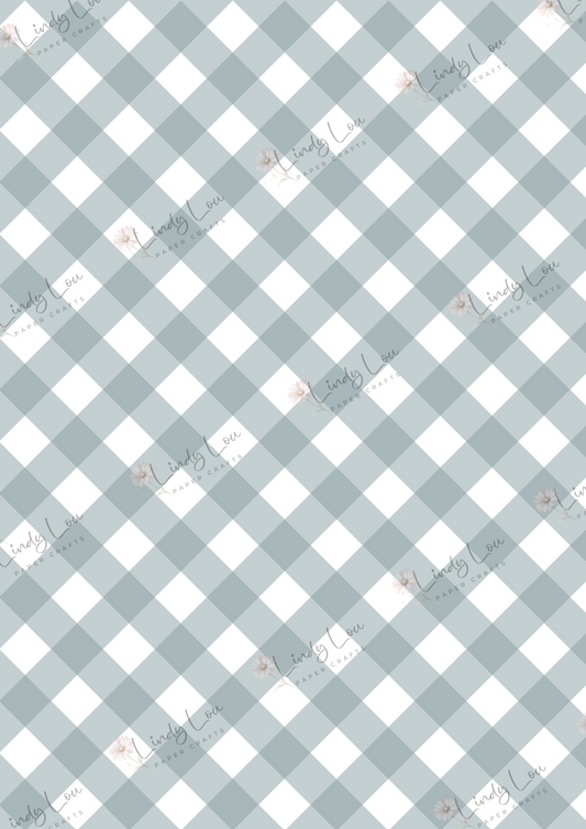 A4 Single Sheet - Amber Afternoon - Meadow Plaid