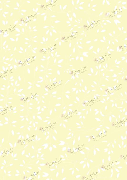 A4 Single Sheet - Daisy Whispers - Whispered Leaves