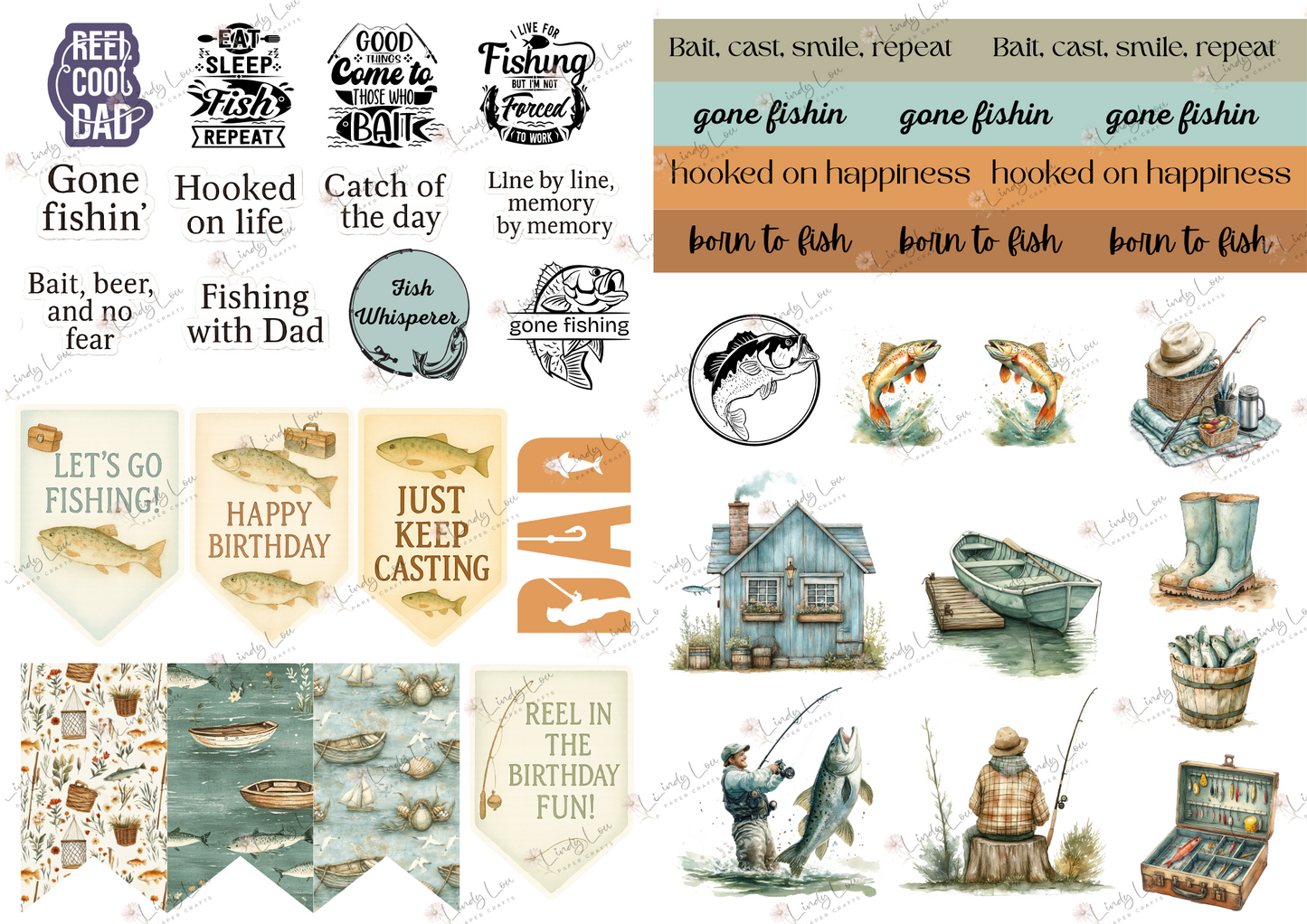 A4 Paper Collection - Gone Fishing