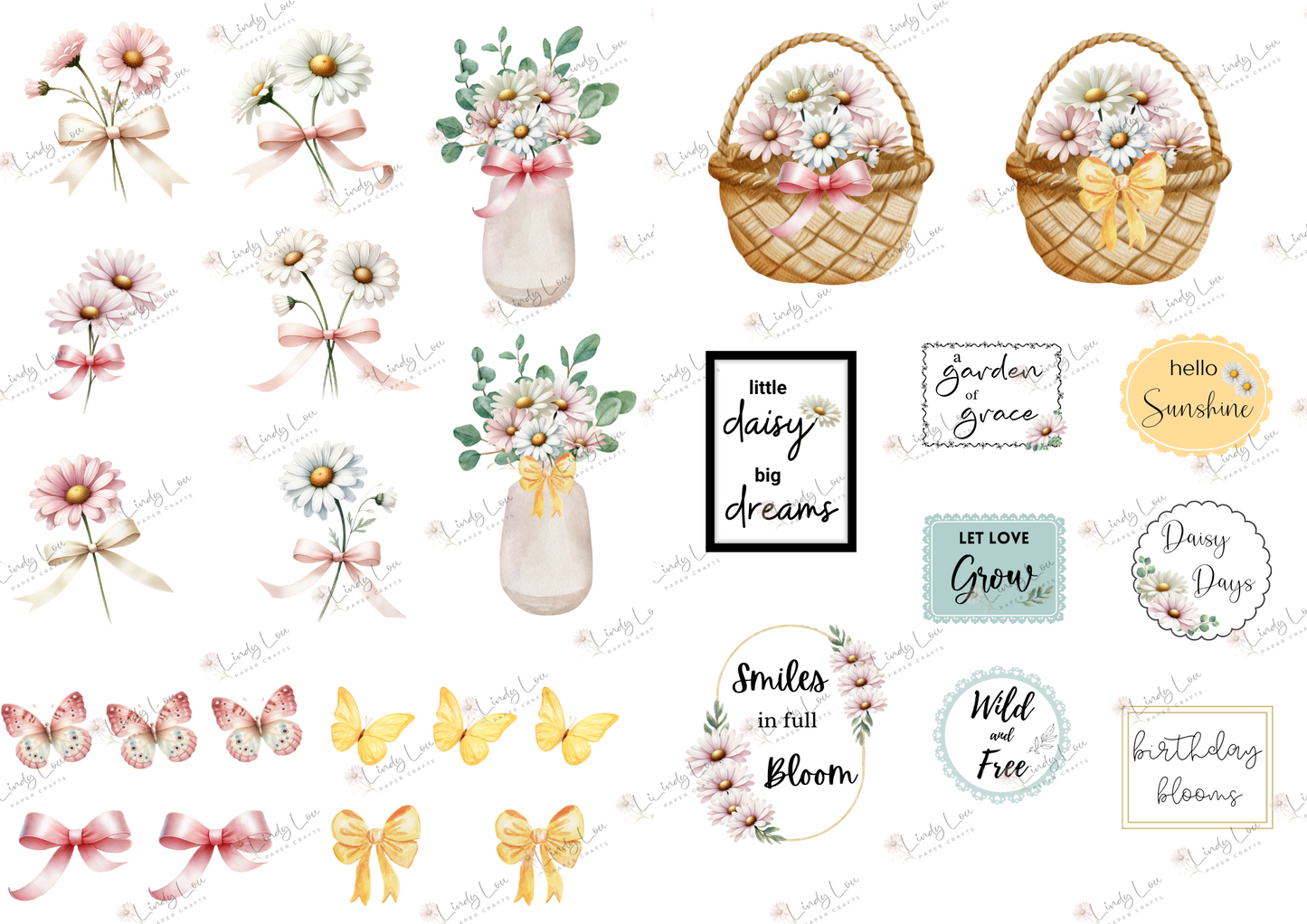 A4 Paper Collection - Daisy Whispers