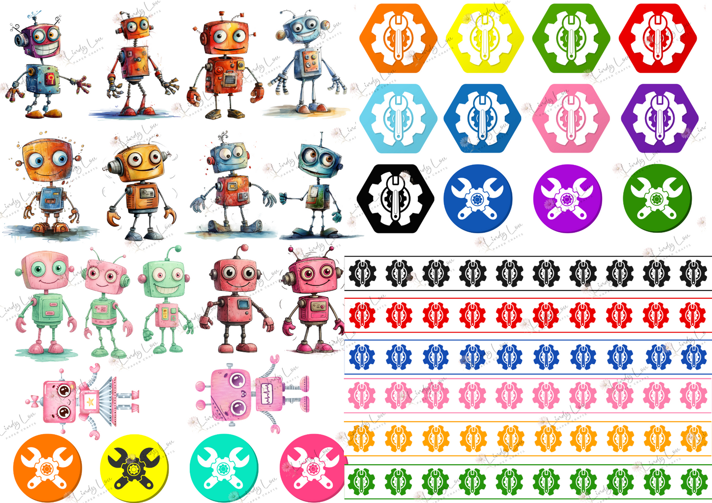 A4 Paper Collection - Robot Squad