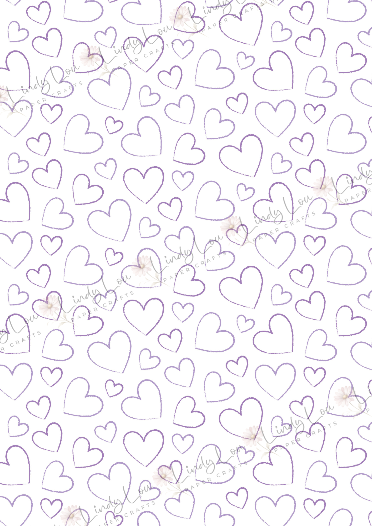 A4 Single Sheet - Princess Ellie - Whimsy Hearts