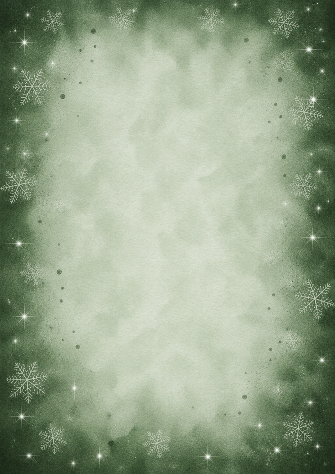 A4 Single Sheet - Aussie Christmas - Christmas Green