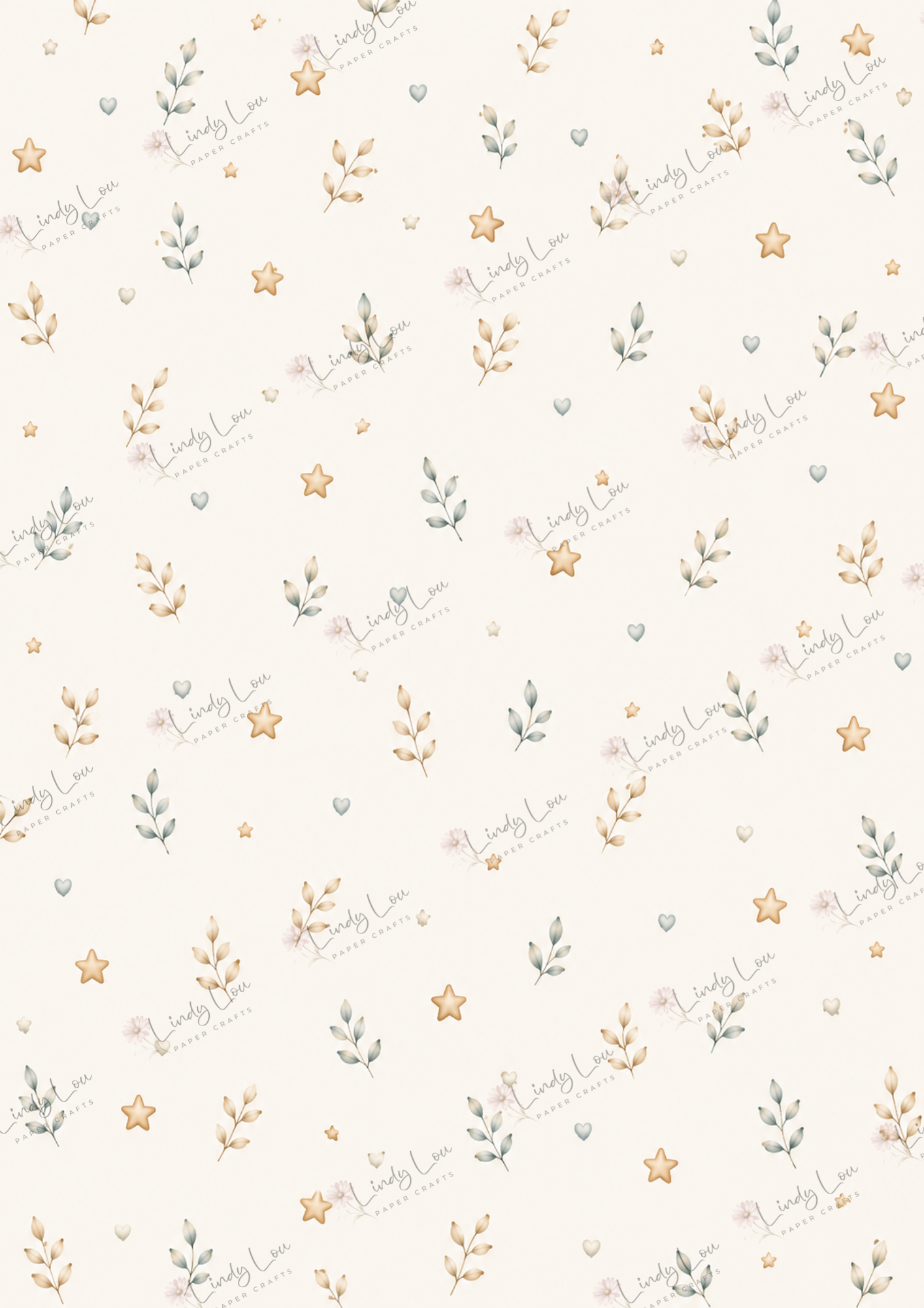 A4 Single Sheet - Boho Baby - Endless Leaf