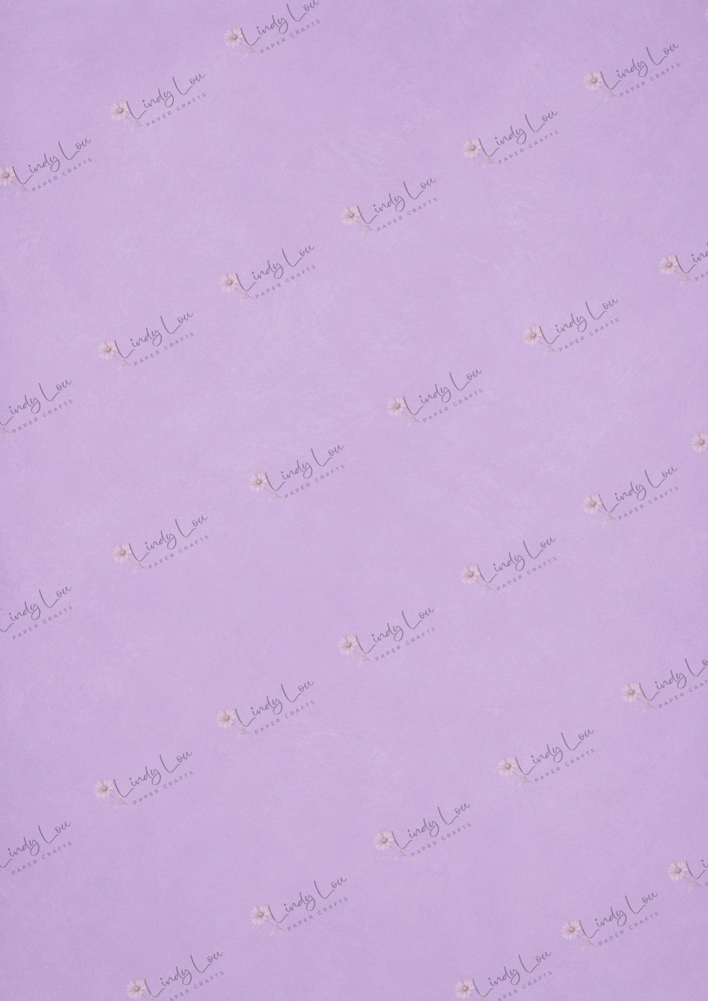 A4 Single Sheet - Blooming Grace - Lavender Mist