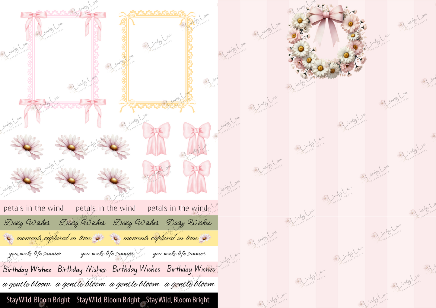 A4 Paper Collection - Daisy Whispers