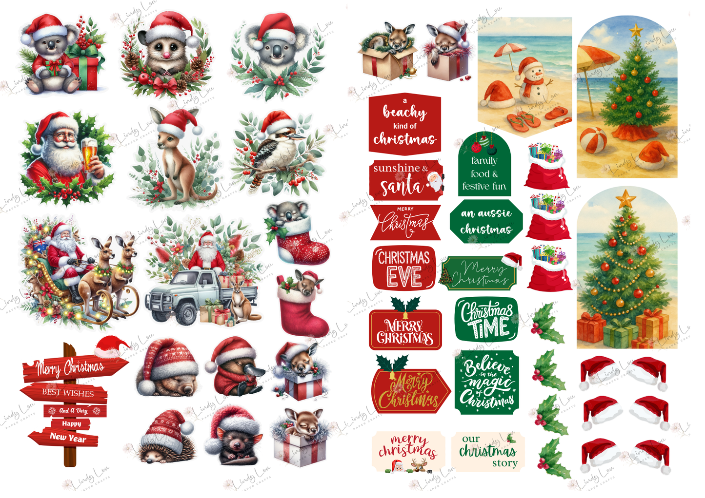 A4 Paper Collection - Aussie Christmas