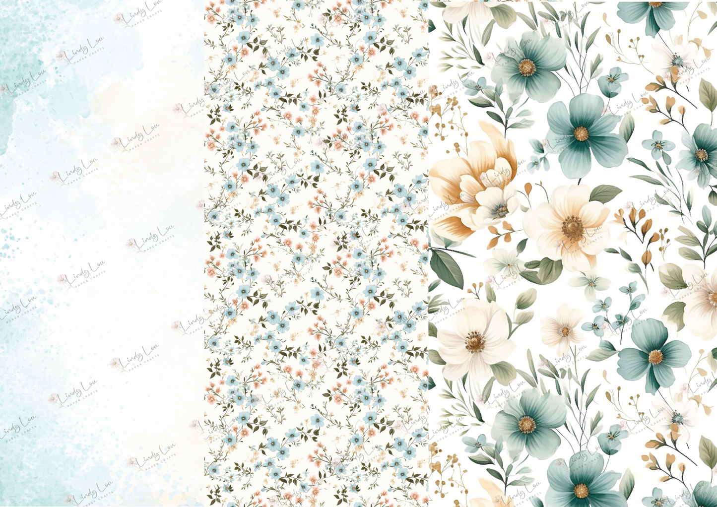 A4 Paper Collection - TeaCup Garden