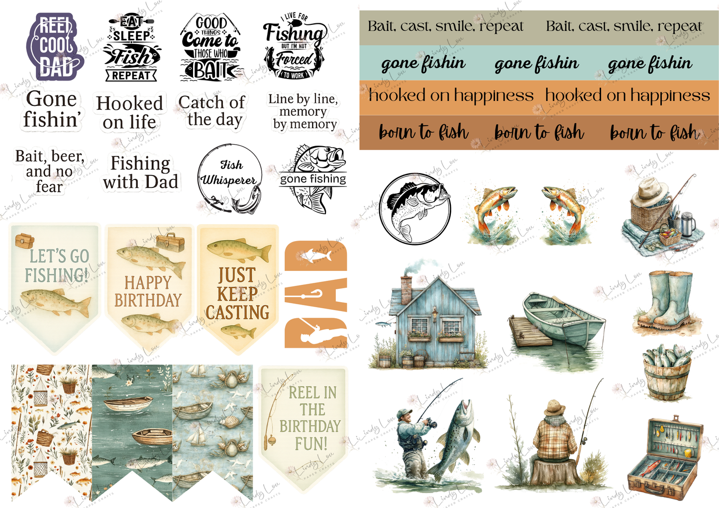 A4 Paper Collection - Gone Fishing