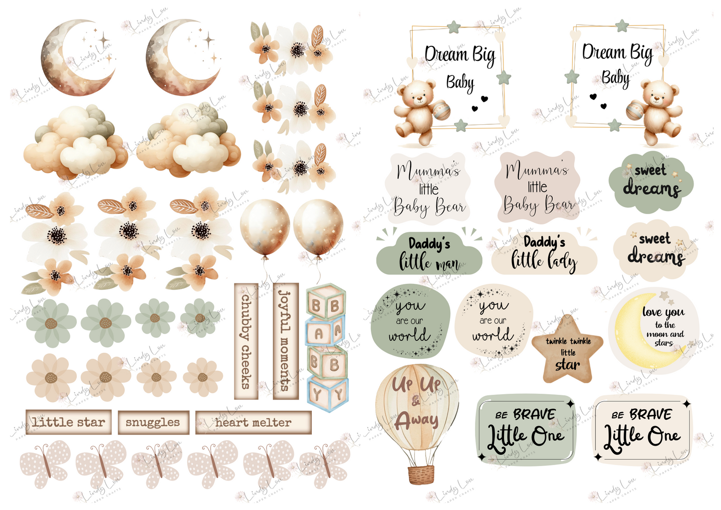 A4 Paper Collection - Boho Baby