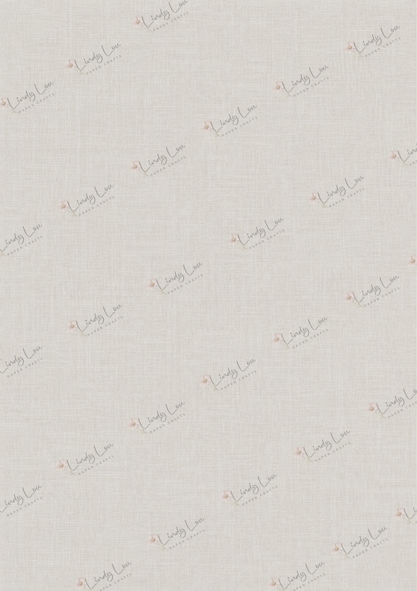 A4 Single Sheet - Boho Baby - Grey Skies