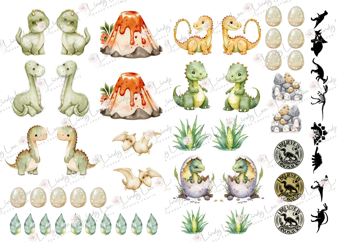 A4 Paper Collection - Dino Saurus
