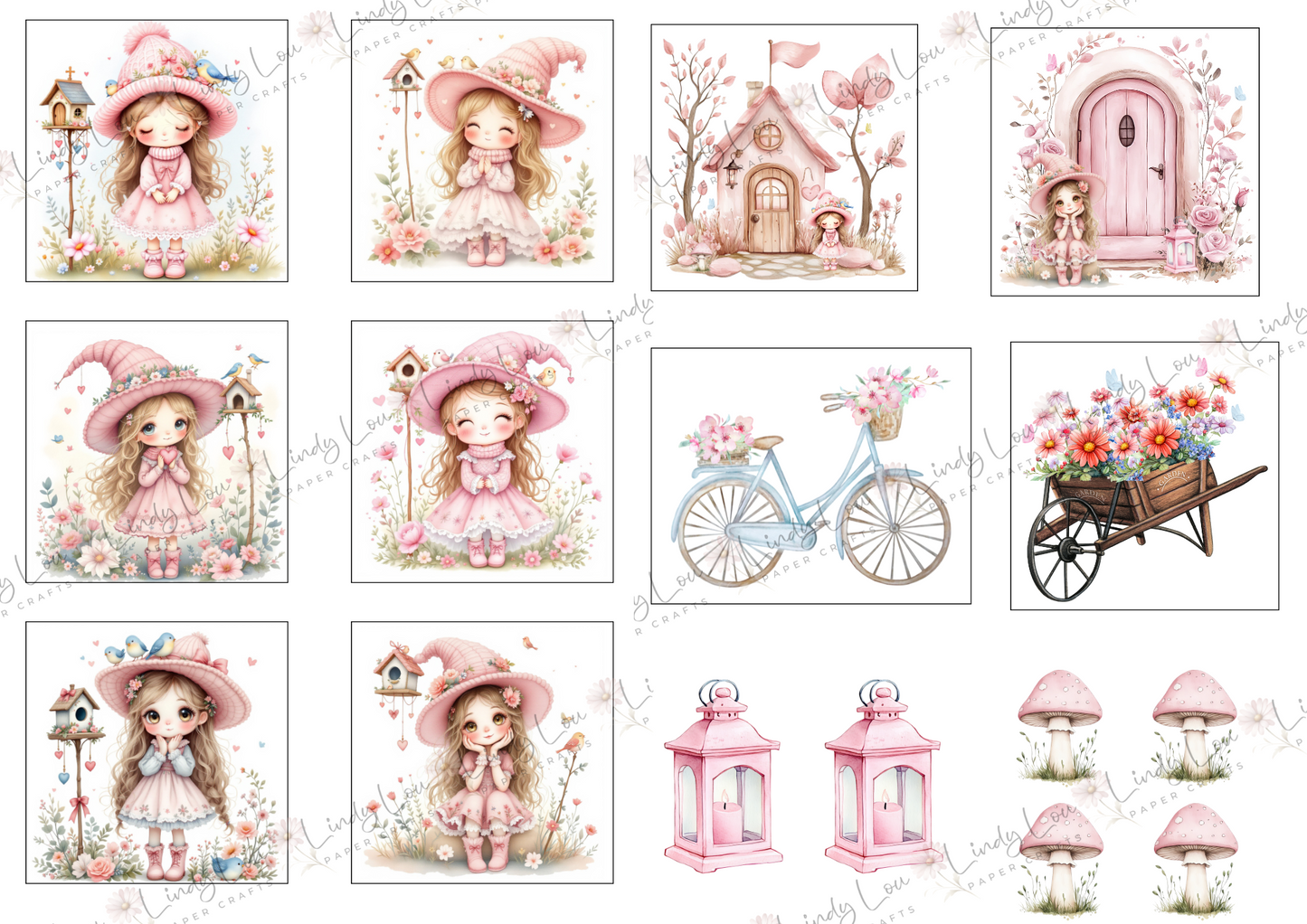 A4 Paper Collection - Blossom & Bluebirds