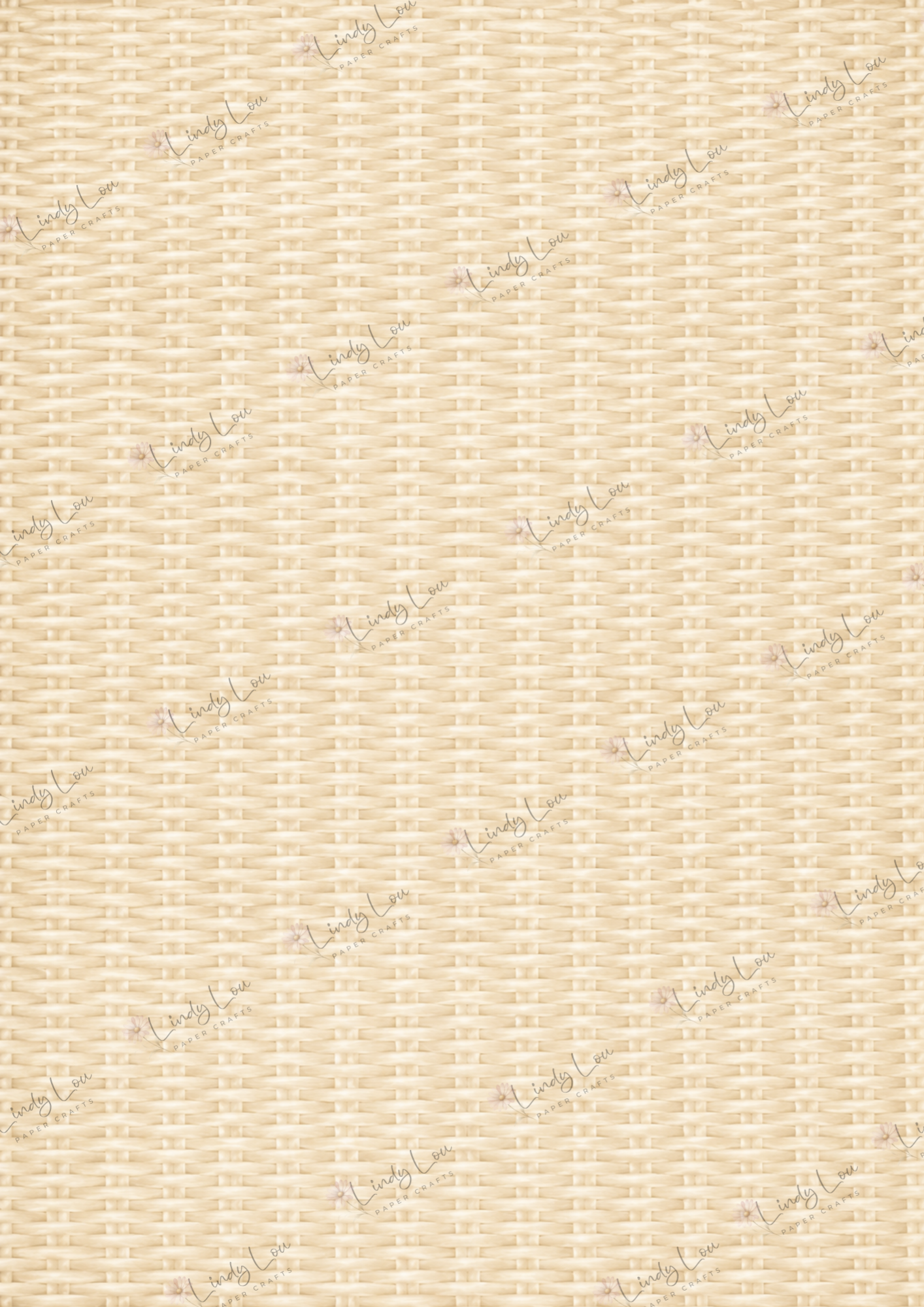 A4 Single Sheet - Baby Boy - Basket Weave